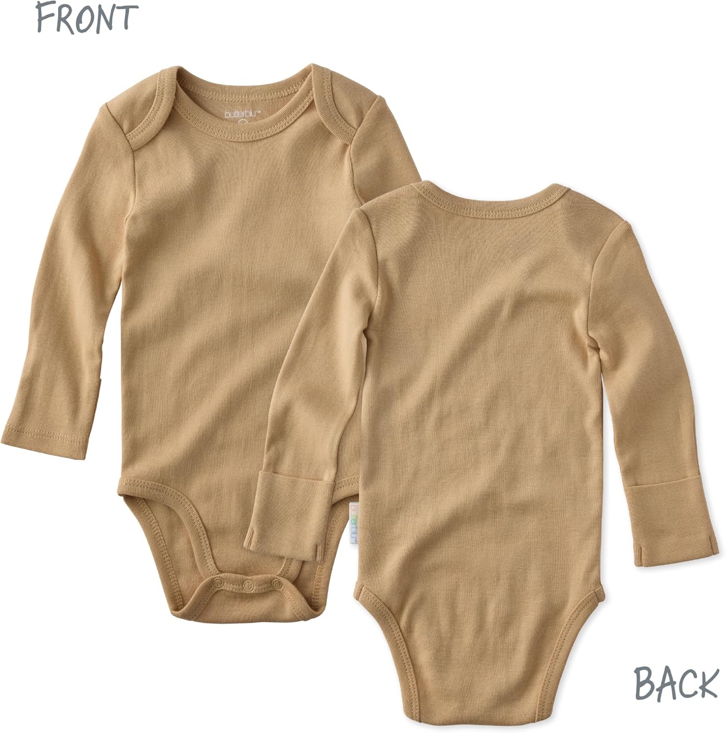 Blake 5-Pack Long Sleeve Bodysuits 100% Organic Cotton Baby Boys & Girls - Image 3
