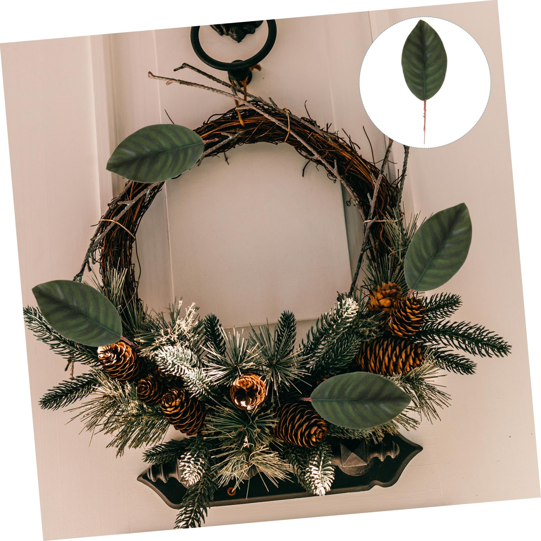 Cabilock 3 Set Di Foglie Di Magnolia Finte Foglie Artificiali Allingrosso Per Decorazioni E Composizioni Floreali 30 Pezzi * 3