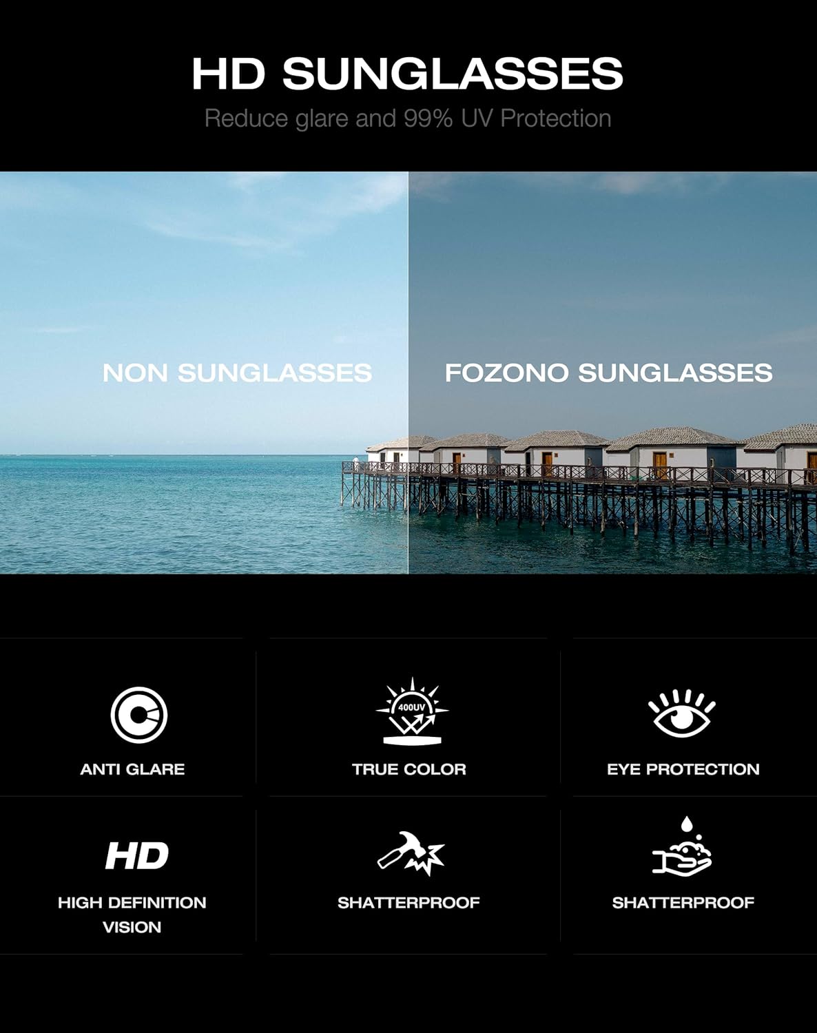 Retro Wrap Around Sunglasses for Women Trendy Y2k Vintage Sun Glasses UV Protection FZN827 - Image 7