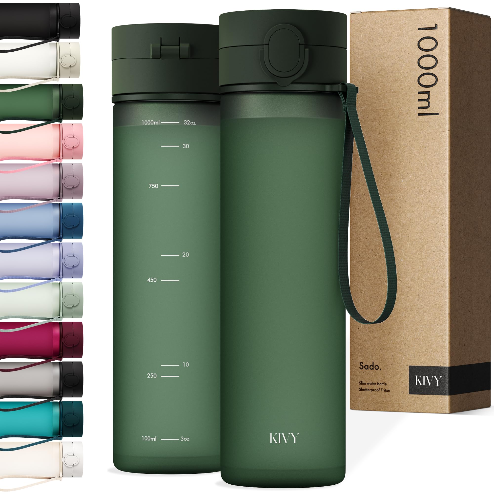 KIVY Trinkflasche mit Flip-Deckel