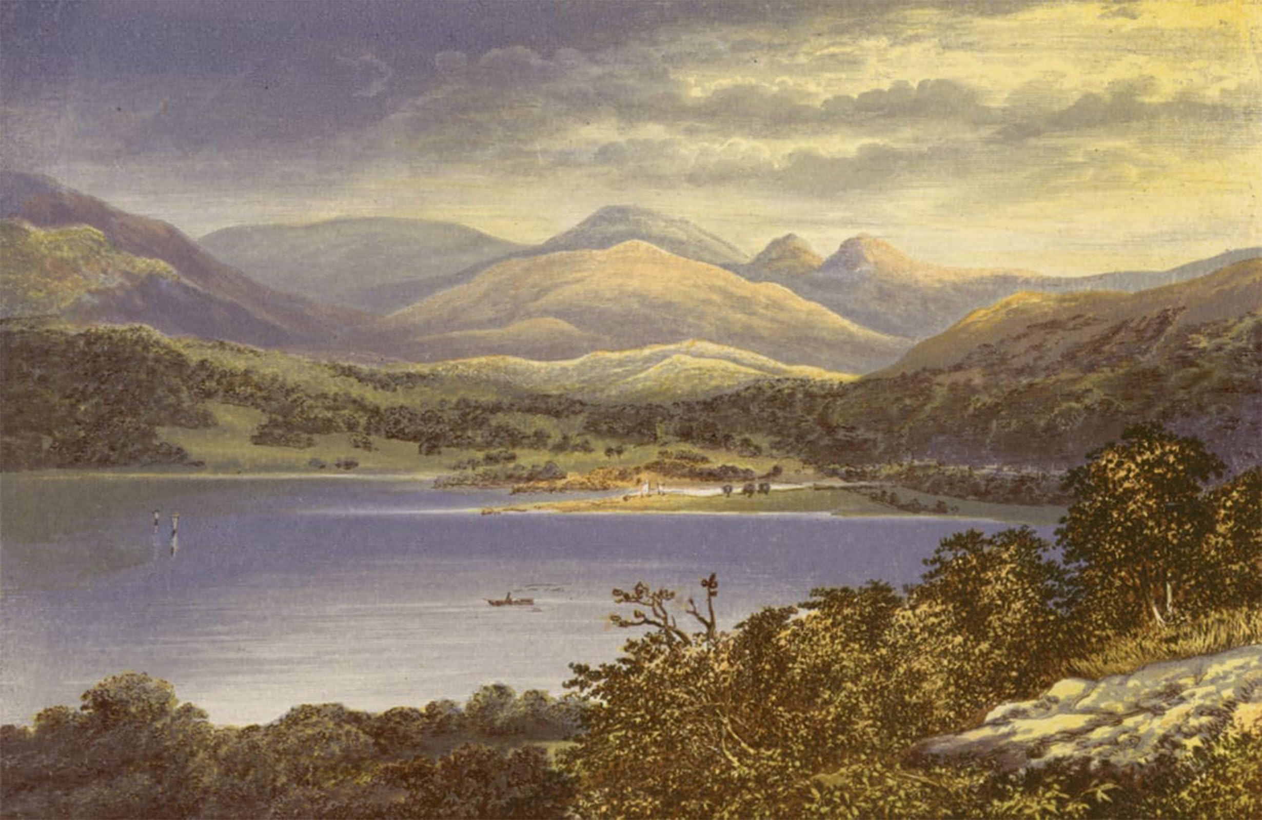 POSTERIIk Vintage Print Pop Art Landscape Artwork Windermere Head of the Lake by Alexander Lydon Art Prints for Office Home Decor 60x90cm