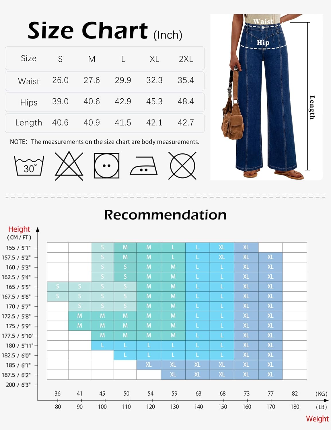 Womens Wide Leg Jeans High Waisted Baggy Jean Fashion Stretch Jeans for Women Trendy Slim Butt Lift Jean Pant - Image 6