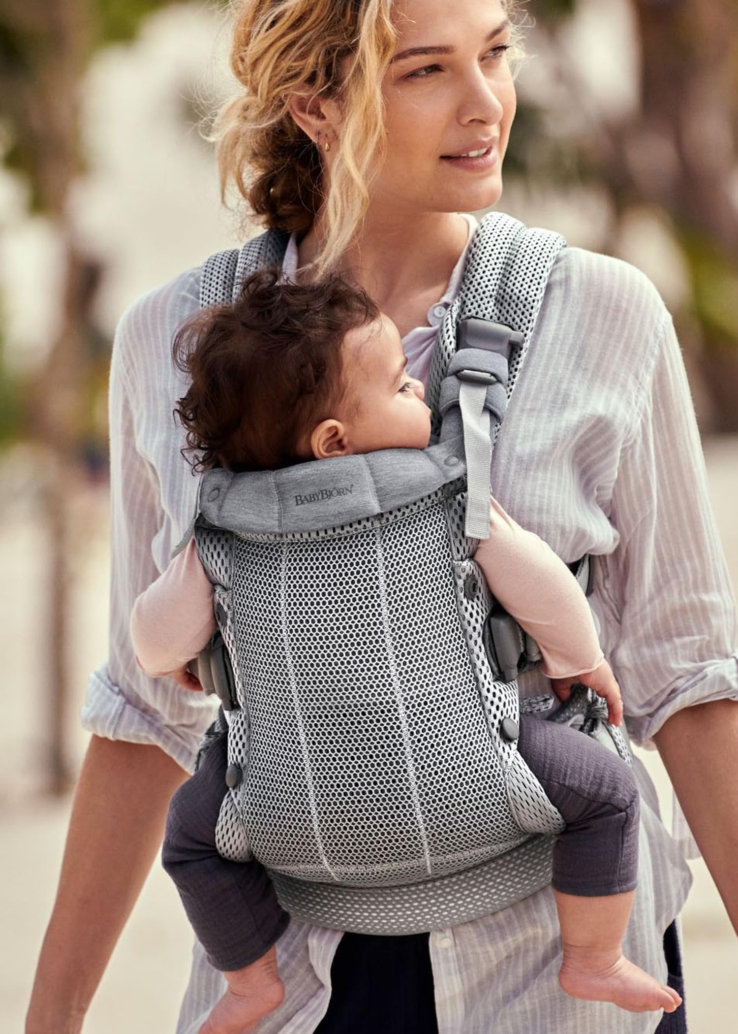 BABYBJÖRN Porte-bébé Harmony 3D Mesh Argent