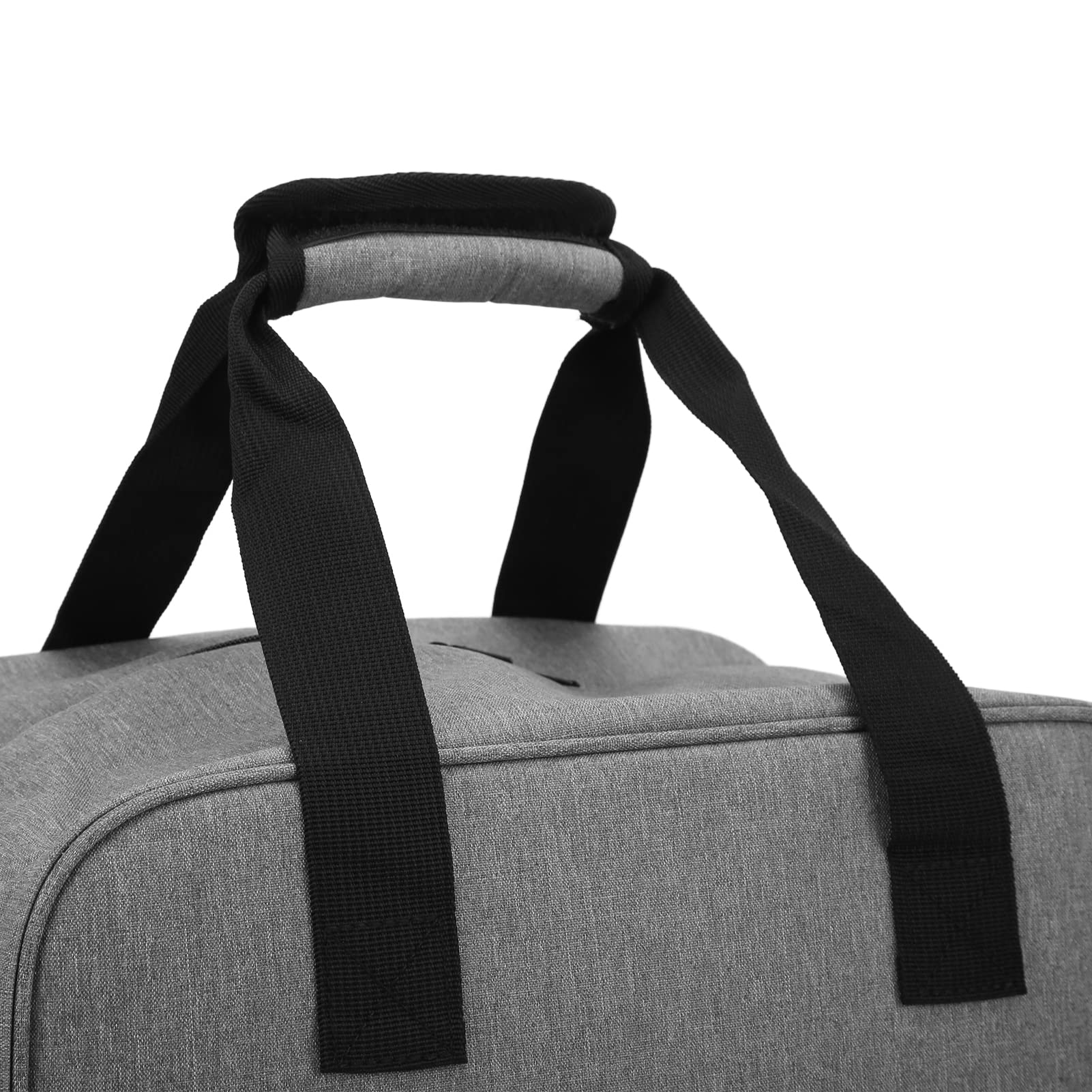 HERCHR Bolsa para máquina de Coser, Estuche de Transporte de Tela Oxford con múltiples Bolsillos, Bolso de Almacenamiento para Accesorios de Costura de Gran Capacidad con Correa de Mano (Gris)