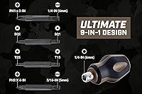 Vista 20 de Spec Ops Herramientas Destornillador multibroca, 6 en 1, puntas magnetizadas de doble cara, eje de acero Cr-Mo, 3% donado a veteranos