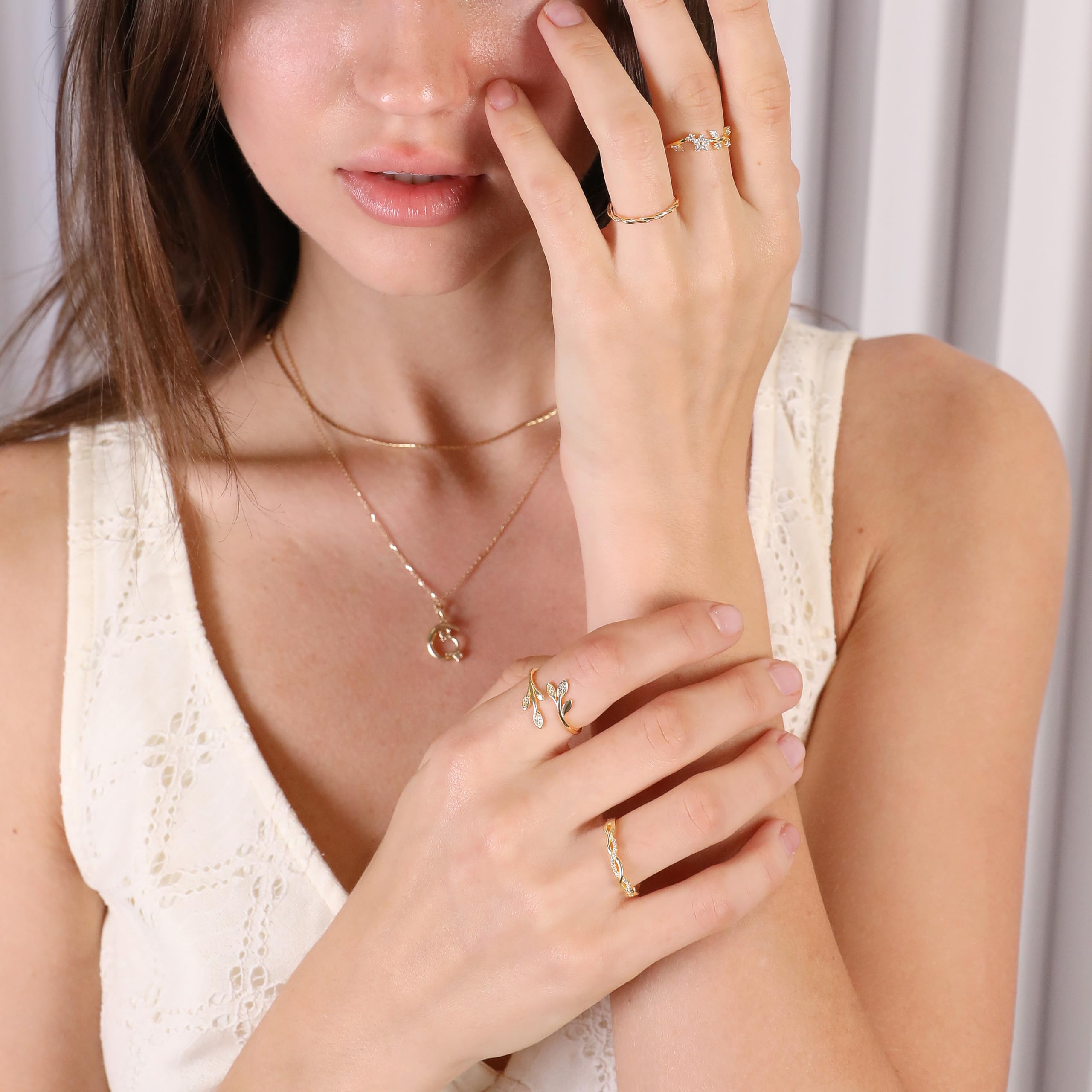 925 Sterling Silber für Frauen, Zirkonia, Versprechen, Eheringe, Daumen, Finger, zierlicher Kleiner Fingerring, größenverstellbar, Gold