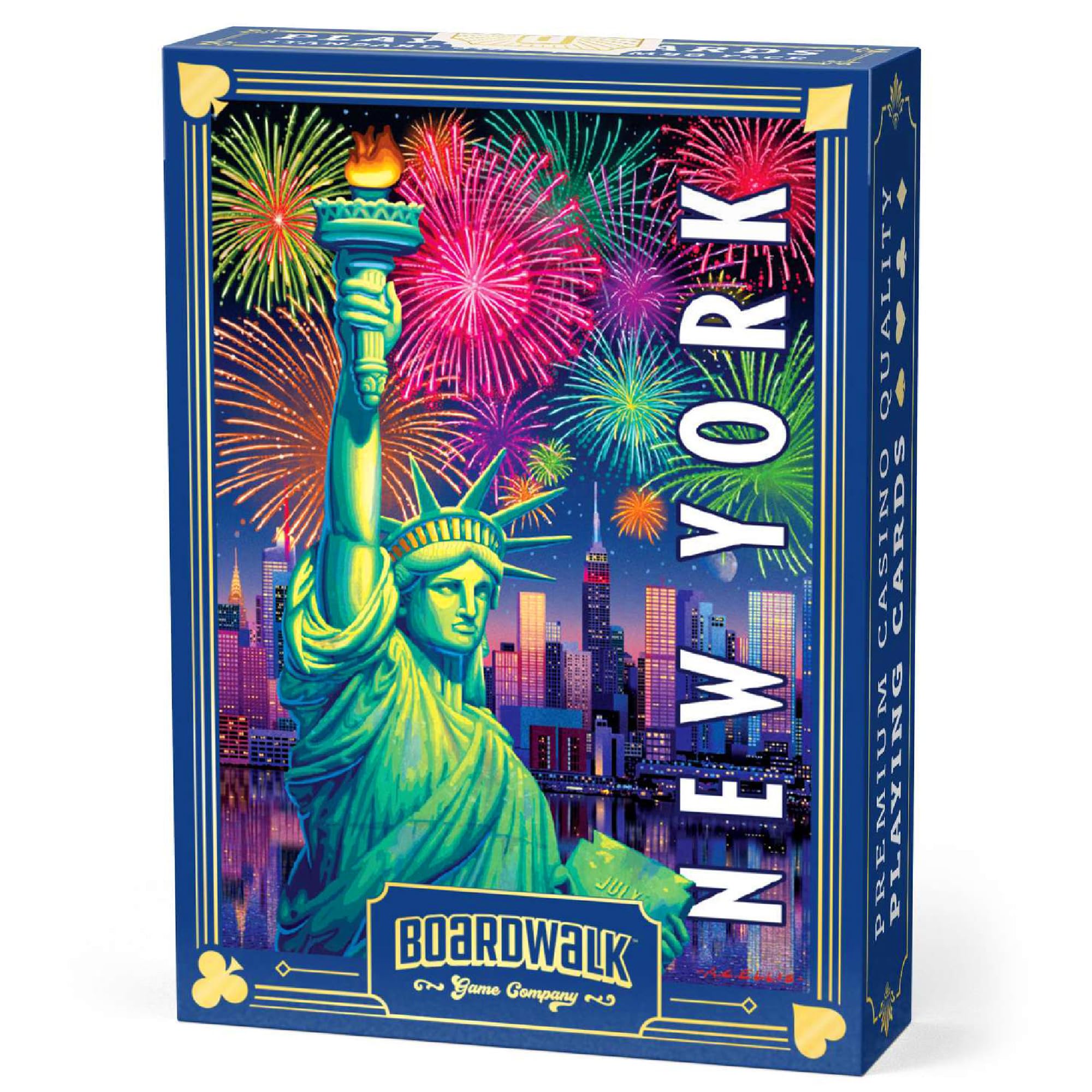 Boardwalk Puzzles Premium Featherlight Unique Playing Cards, Fun Themed Deck for Home and Travel | New York's Lady Liberty