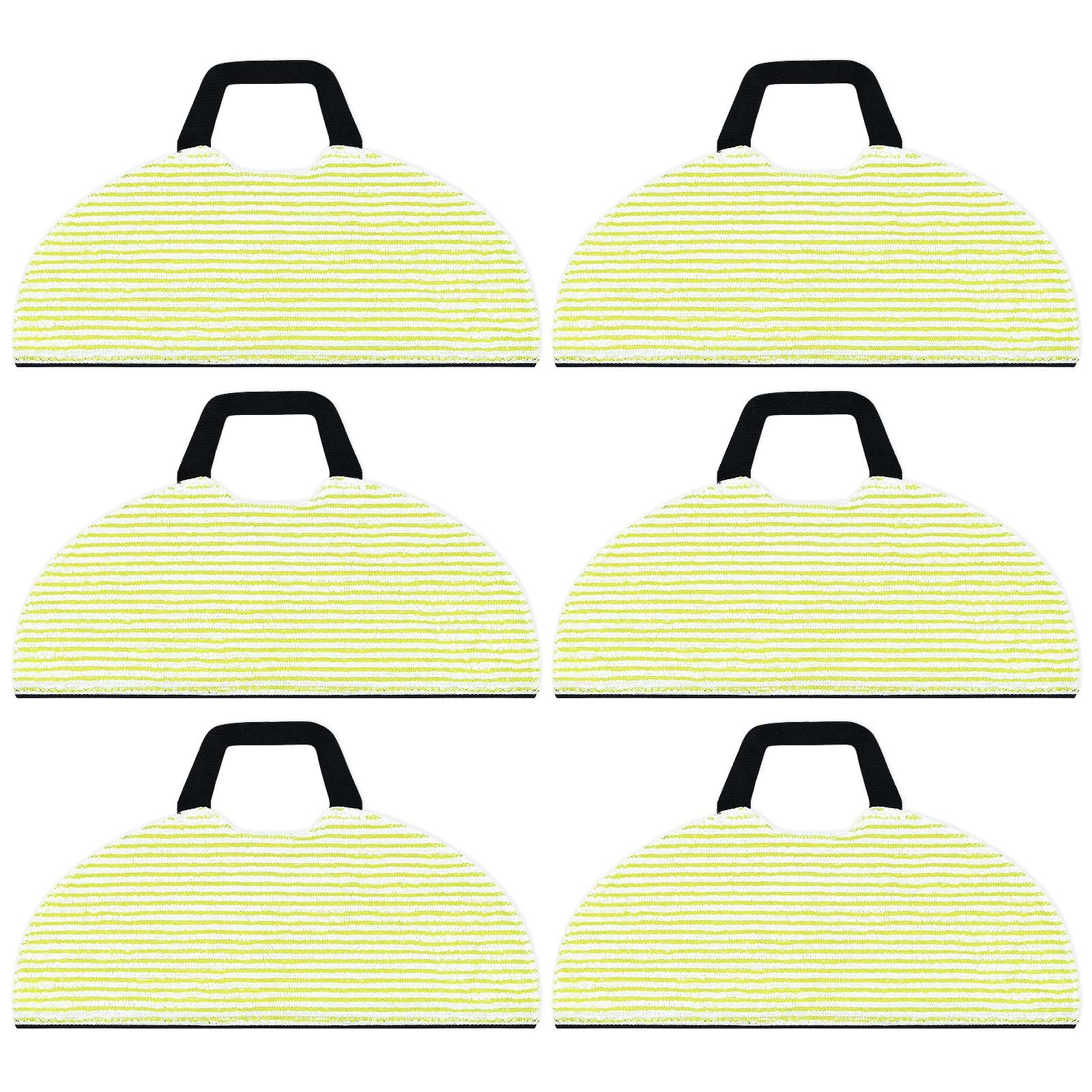 Hezane 6PCS Vacuum Mop Pads Replacement Compatible with Shark RV2610WA AV2610WA RV2620WD RV2610WFUS RV2410WD AI Ultra 2-in-1 Robot Vacuum,Washable Reusable Microfiber Soft Pads