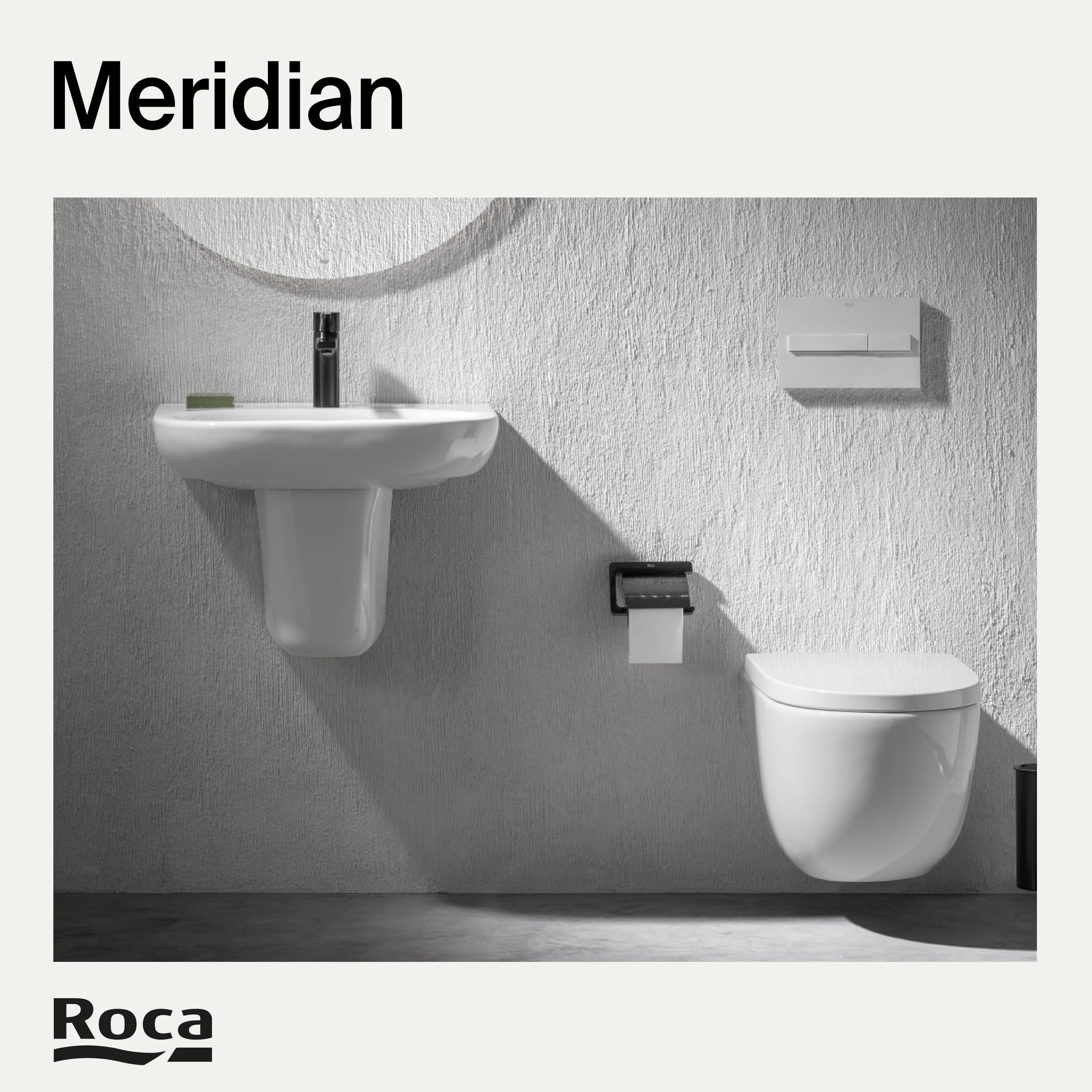 Roca Meridian - Tapa y asiento de Supralit para inodoro con caída amortiguada, tapadera de WC original con ajuste perfecto, recambio de tapa de váter resistente, blanco, A8012A200B