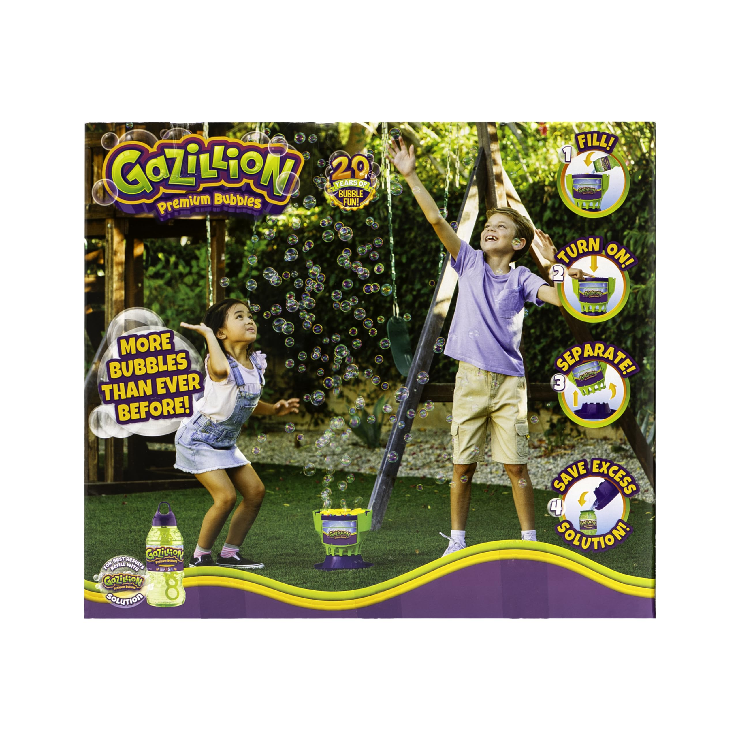 Gazillion Ultimate Bubble Craze Machine - Color Changing LED Lights - Easy-to-Use Bubble Maker - Perfect for Parties - Includes 1L Solution - Image 7