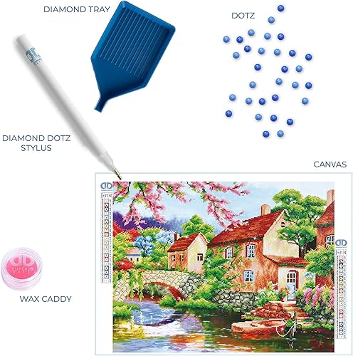 Miniatura 5 de DIAMOND DOTZ Coming Home - Kits de pintura de diamantes de paisaje para adultos, kits de arte de diamantes, un kit de manualidades creativo