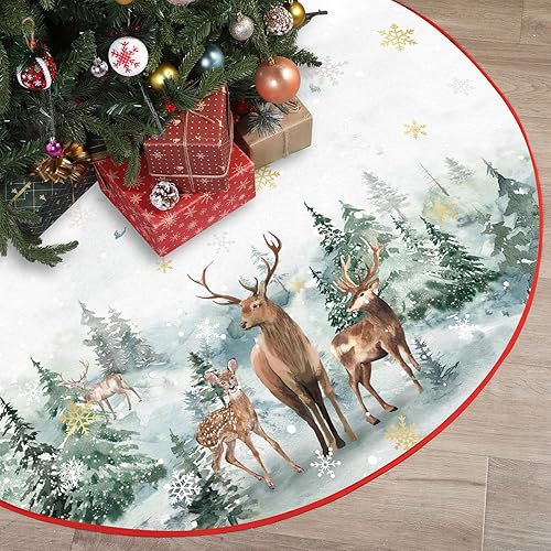 Miniatura 8 de Falda de árbol de Navidad de 48 pulgadas, diseño de belén, para árbol de Navidad de la Santa Familia, Jesús es la razón de la temporada, almohadilla