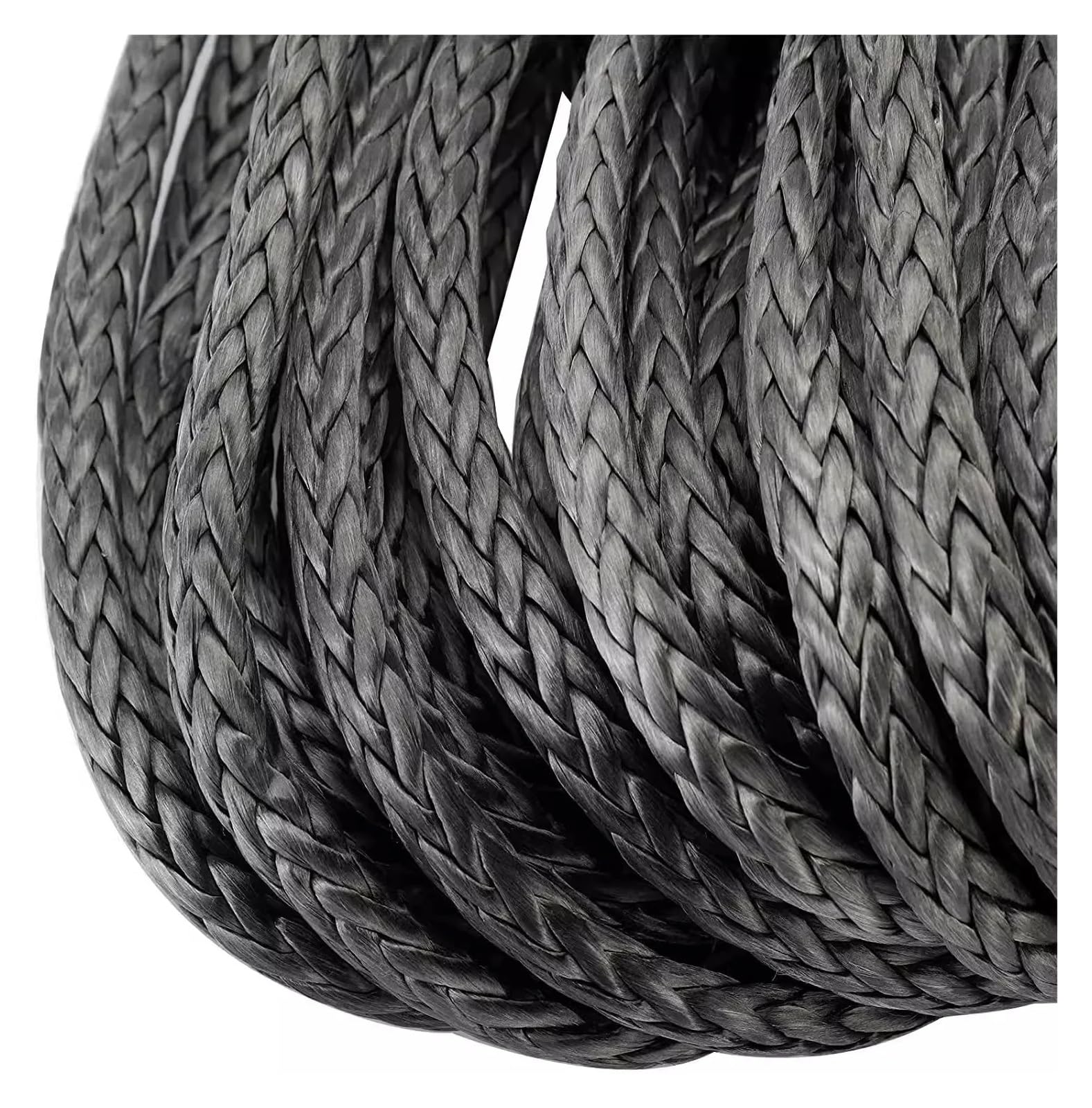 1 pièce 25 m x 13 mm 26500 lb/12 tonnes synthétique Hug A Tree Winch Sangle de treuil d'arbre Extension de Corde Corde de Traction Tout-Terrain