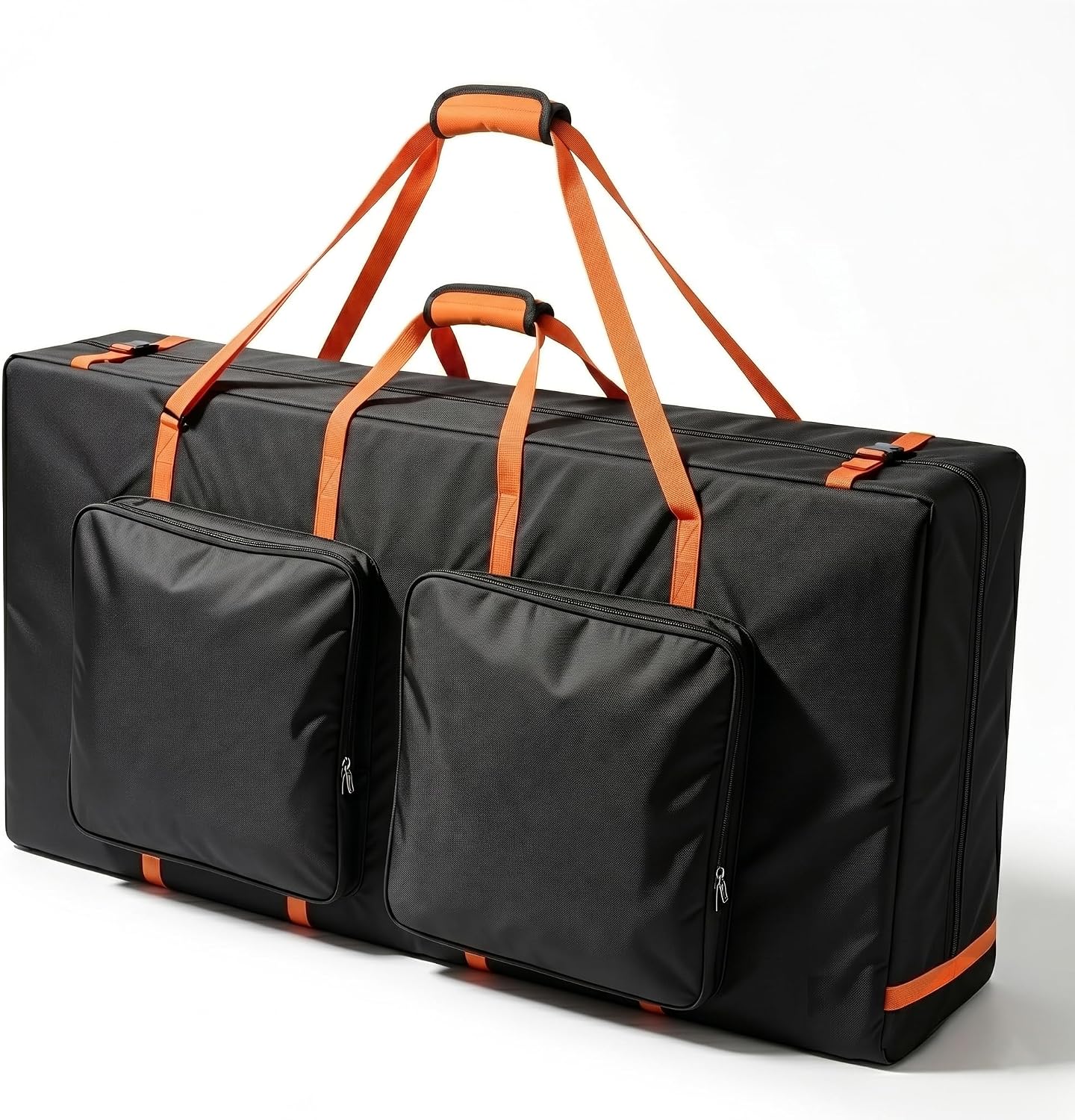Cornhole Carrying Case for 4' x 2' Regulation Boards, Heavy Duty Padded Cornhole Board Bag with 600D Oxford Fabric, Extra Storage Pockets, Cornhole Board Carrying Case for Outdoor Games