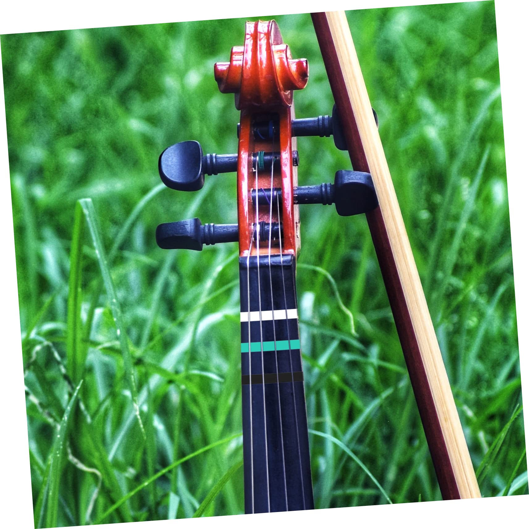 ibasenice 9rotoli Adesivi Per Violino Nastro Per Indicazioni Sulla Tastiera Facile Applicazione Per Principianti Di Spessore