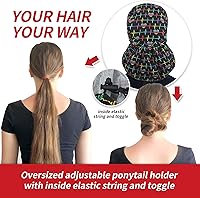 Vista 4 de ABAMERICA Scrub Caps for Women Surgical Caps Nurse Hat Functional Ponytail Holder for Long Hair Single or Satin-Lined