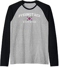 Pyeongtaek South Korea Raglan Baseball Tee