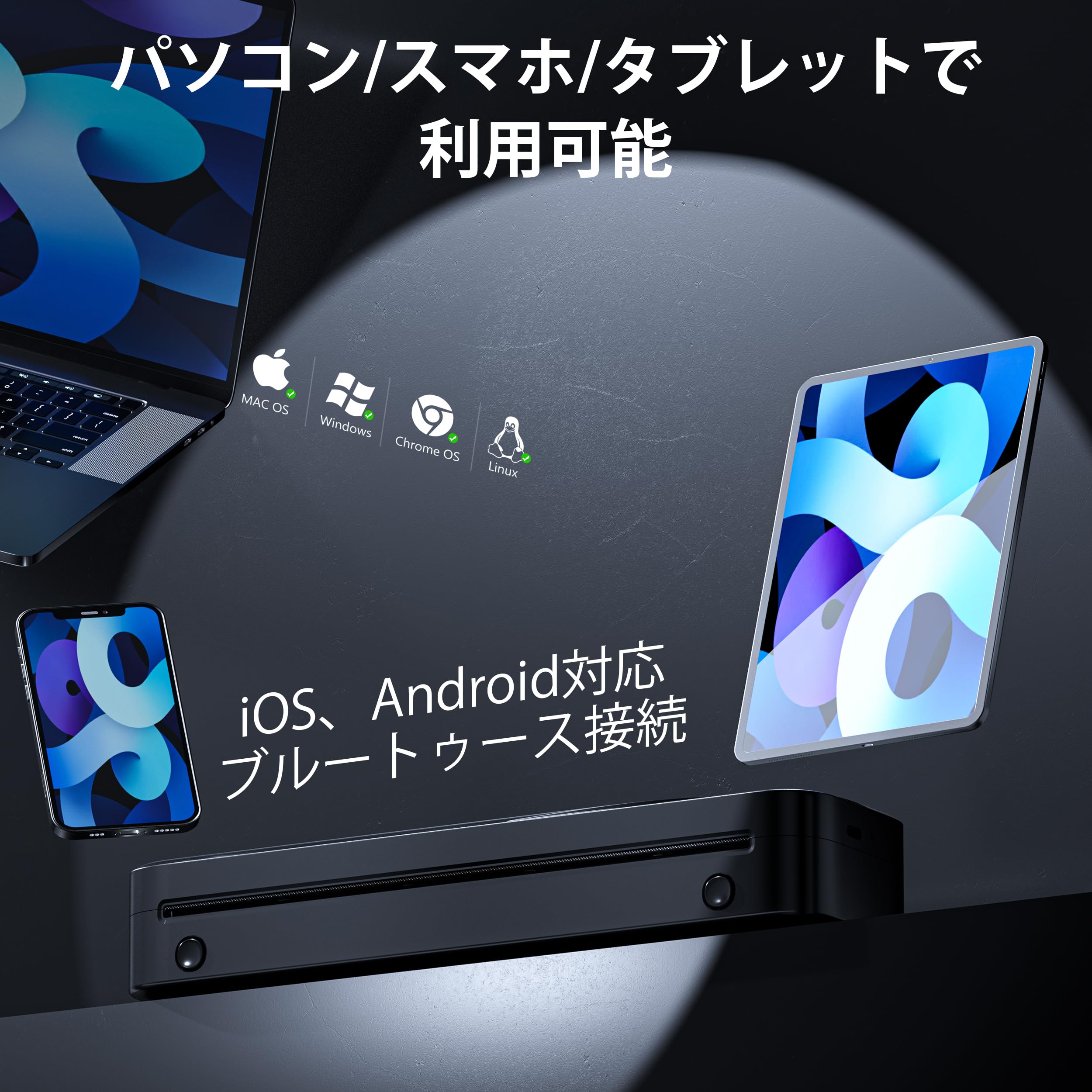 Amazon.co.jp: モバイルプリンター Memoking M833 ポータブル