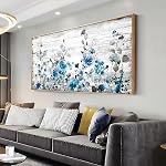 Canvas Wall Art Abstract Art Paintings Blue Fantasy Colorful Graffiti sur Blanc Fond Moderne Artwork mur Décor pour Salon Chambre Cuisine