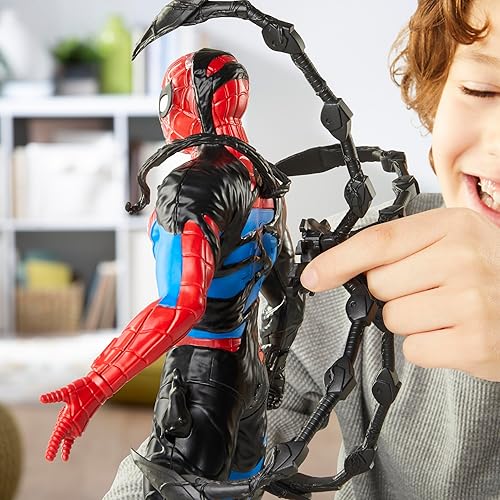 Miniatura 12 de Spider-Man Marvel VenomVersus - Figura de acción de cambio líquido con accesorios, juguetes de superhéroes a escala de 11 pulgadas para niños a
