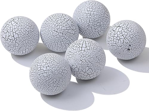 Miniatura 9 de Juego de 6 bolas decorativas para decoración de centro de mesa de comedor, orbes decorativos para cuencos de centro de mesa, piel de tigre, bola