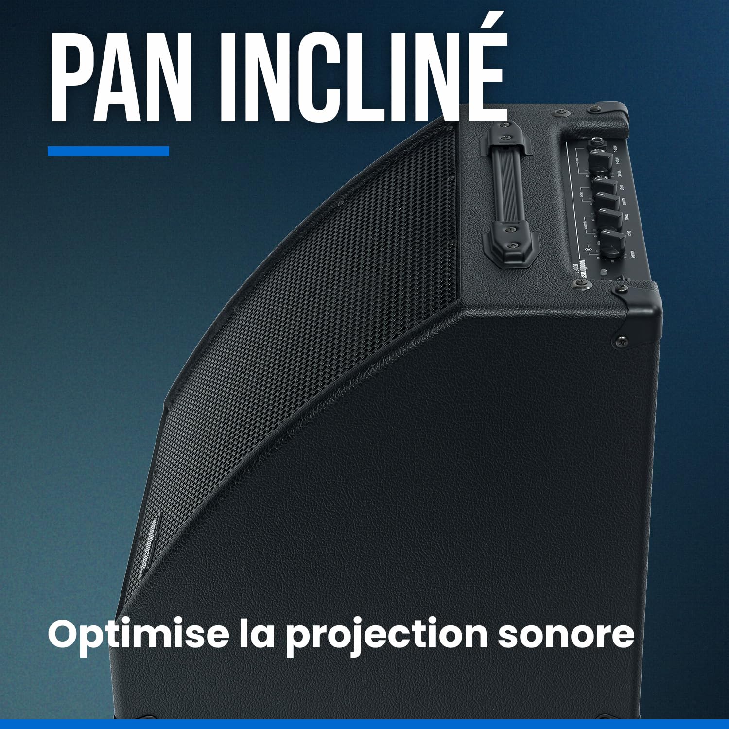 Woodbrass D30BT Amplificatore per Batteria Elettronico - Amplificatore Bluetooth 30W ideale per Batterista principiante, Amatoriale, Pro - Potente, Robusto, Pan inclinato: perfetto per giocare a casa