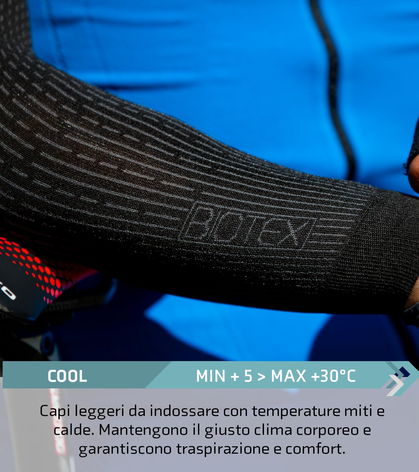 BIOTEX Manicotti Light Super Leggeri, Isolamento Termico e Traspirabilità per Braccia, Ideali per Sport Outdoor