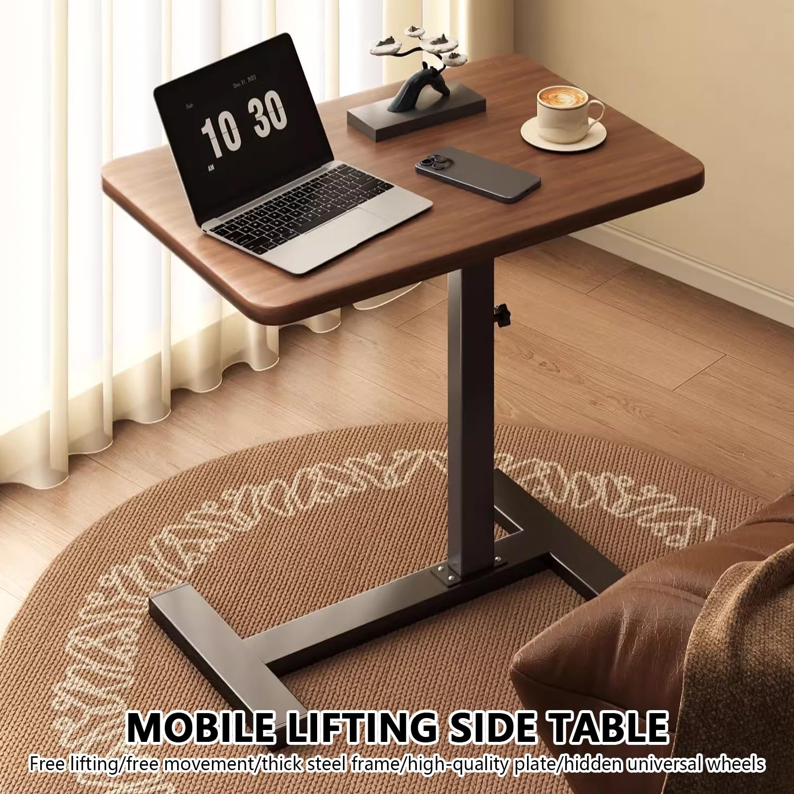 Tavolino da letto, tavolino da letto regolabile in altezza, tavolo da scrivania con carrello for laptop su letto mobile, tavolino da letto for ospedale con ruote, tavolo da pranzo for divano di casa,