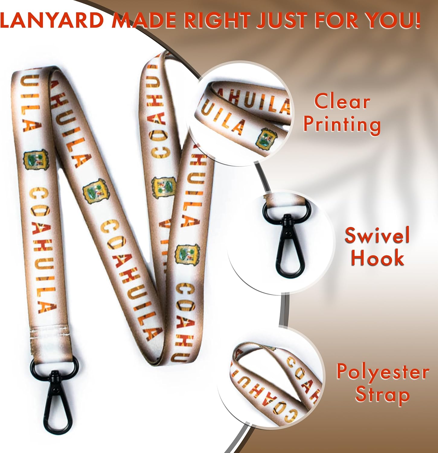 Mexico Lanyard Keychain - ID Badge Lanyard for Keys Badge - Mexican Gifts - Mexican Favors for Party - Image 2