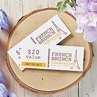 Vista 4 de Avery boletos imprimibles, 2.6 in x 5.3 in, láserinyección de tinta, 200 en total, ideal para boletos de rifa (16431)