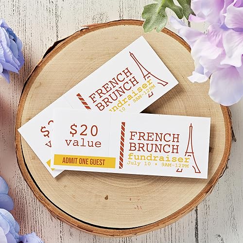 Miniatura 4 de Avery boletos imprimibles, 2.6 in x 5.3 in, láserinyección de tinta, 200 en total, ideal para boletos de rifa (16431)