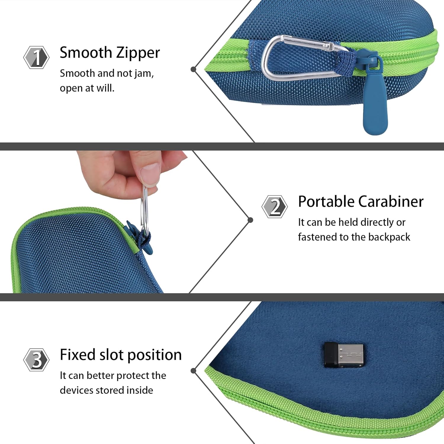 co2CREA Hard Case Replacement for Logitech MX Master 4 / Master 3S / 3 Wireless Performance Mouse (Blue Case) - Image 6