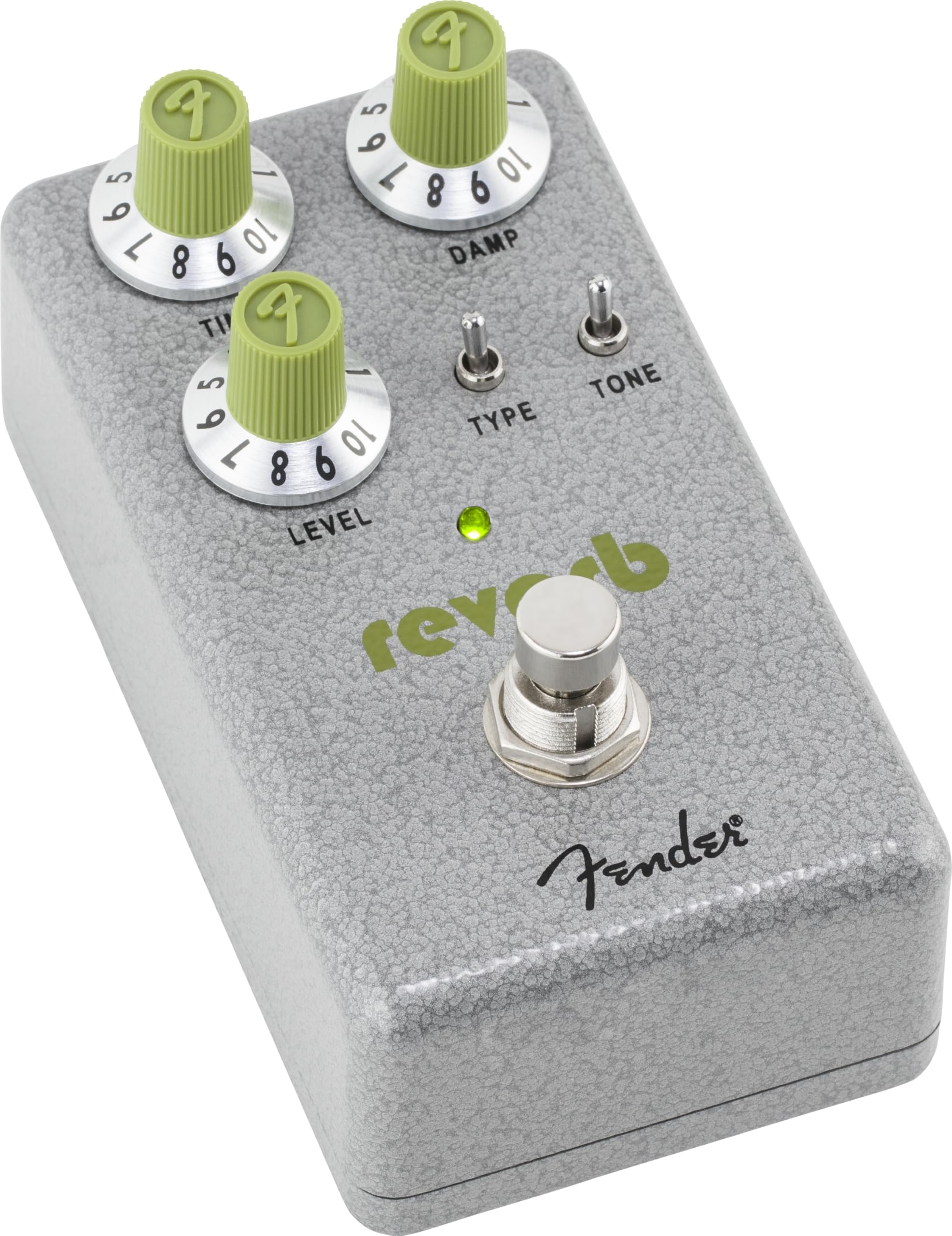 Fender Hammertone Pedale Reverb per Chitarra, 3 ModalitÃ Reverb, True-Bypass, Adatto a Live e Studio, Design in Alluminio Resistente