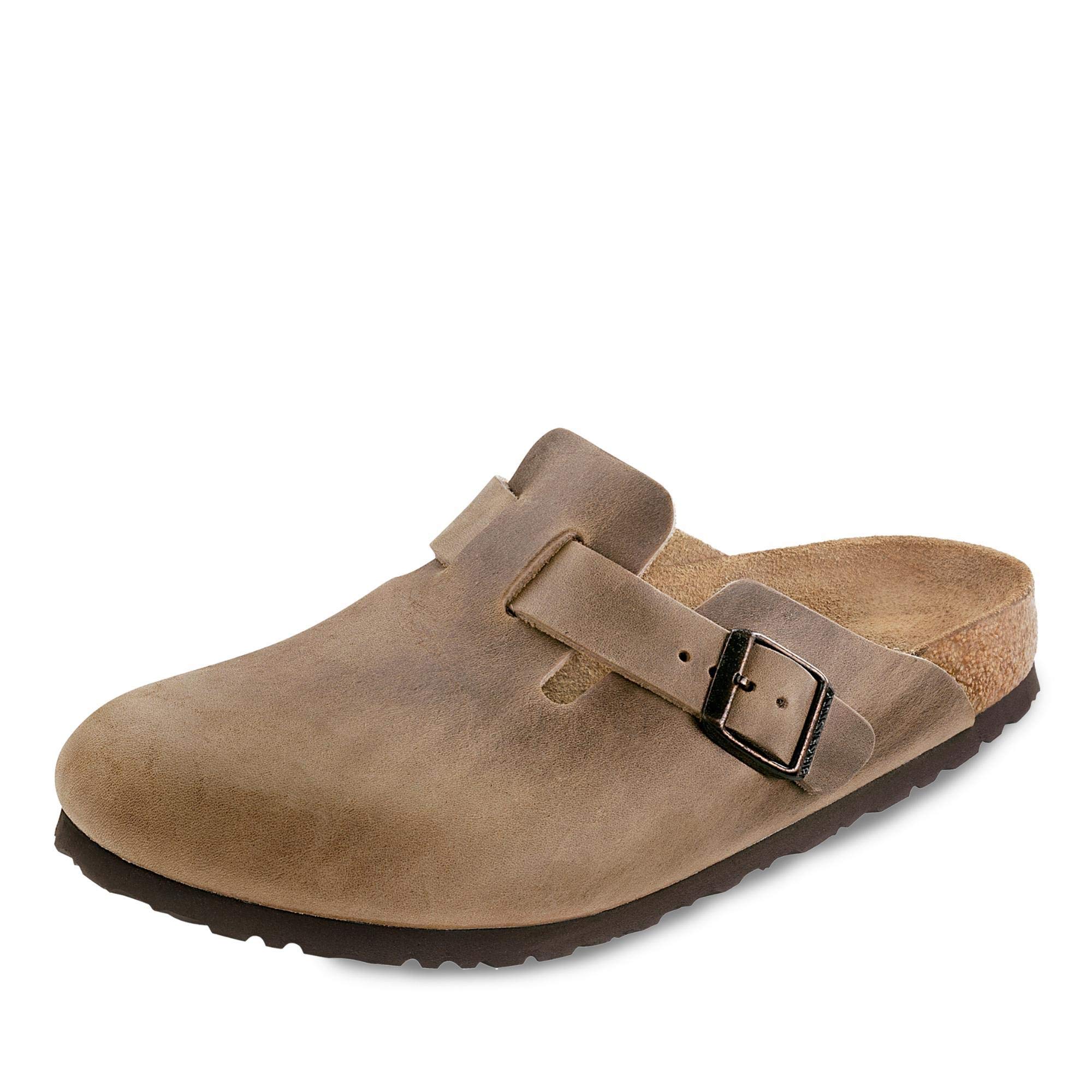 Birkenstock Boston Oiled Leather Sandals - Brown
