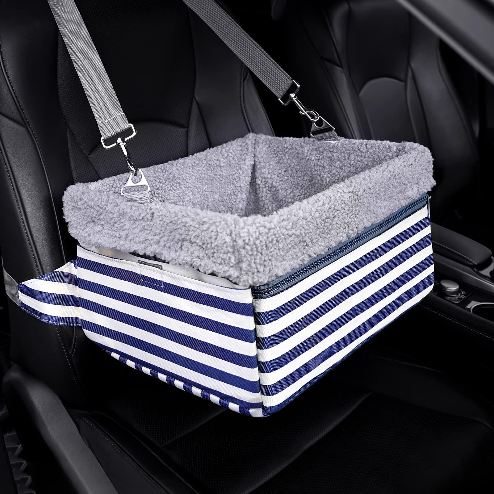 PetSafe Solvit Tagalong Standard Pet Car Booster Seat for Dogs, Medium,Brown/Tan,Up to 5.4 kg