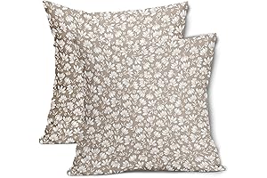 Tan Floral Pillow Covers Infused With Charm