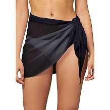 Conceited Womens Cover Ups for Swimwear - Sheer Chiffon - Sarong Wrap Skirt Bathing Suit for Beach