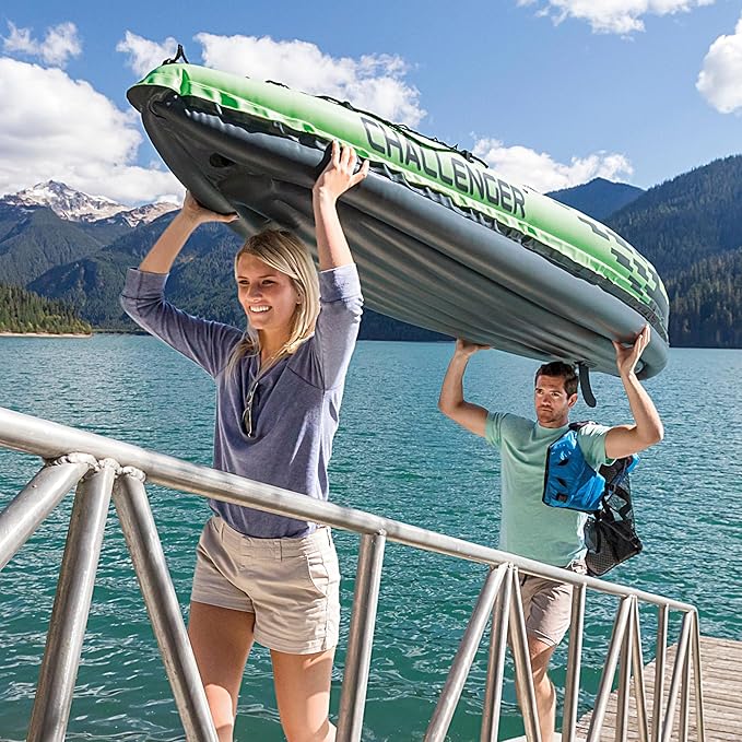 Intex Challenger Kayak Inflable 2 Personas con Remos y Bomba PVC miniatura 6