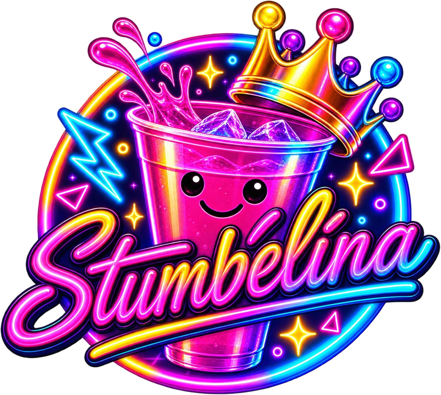Stumbelina 100 COUNT (2 oz) NEON PLASTIC SHOT GLASS CUPS | Disposable BRIGHT 5 MULTI-COLOR Variety Pack | 90's Glow Party Disco Rave 90s Fun Decorations Accessories Decor