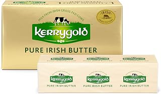 Kerrygold Pure Irish Salted Butter Sticks, Grass-Fed RBST-Free, 8 oz Packs (20 Count) - Premium Grass-Fed Butter