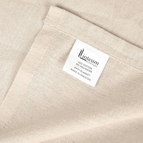 Miniatura 25 de Linteum - Manta de baño para pacientes hospitalarios mezclados de algodón textil, sábana de baño para cama, manta ligera