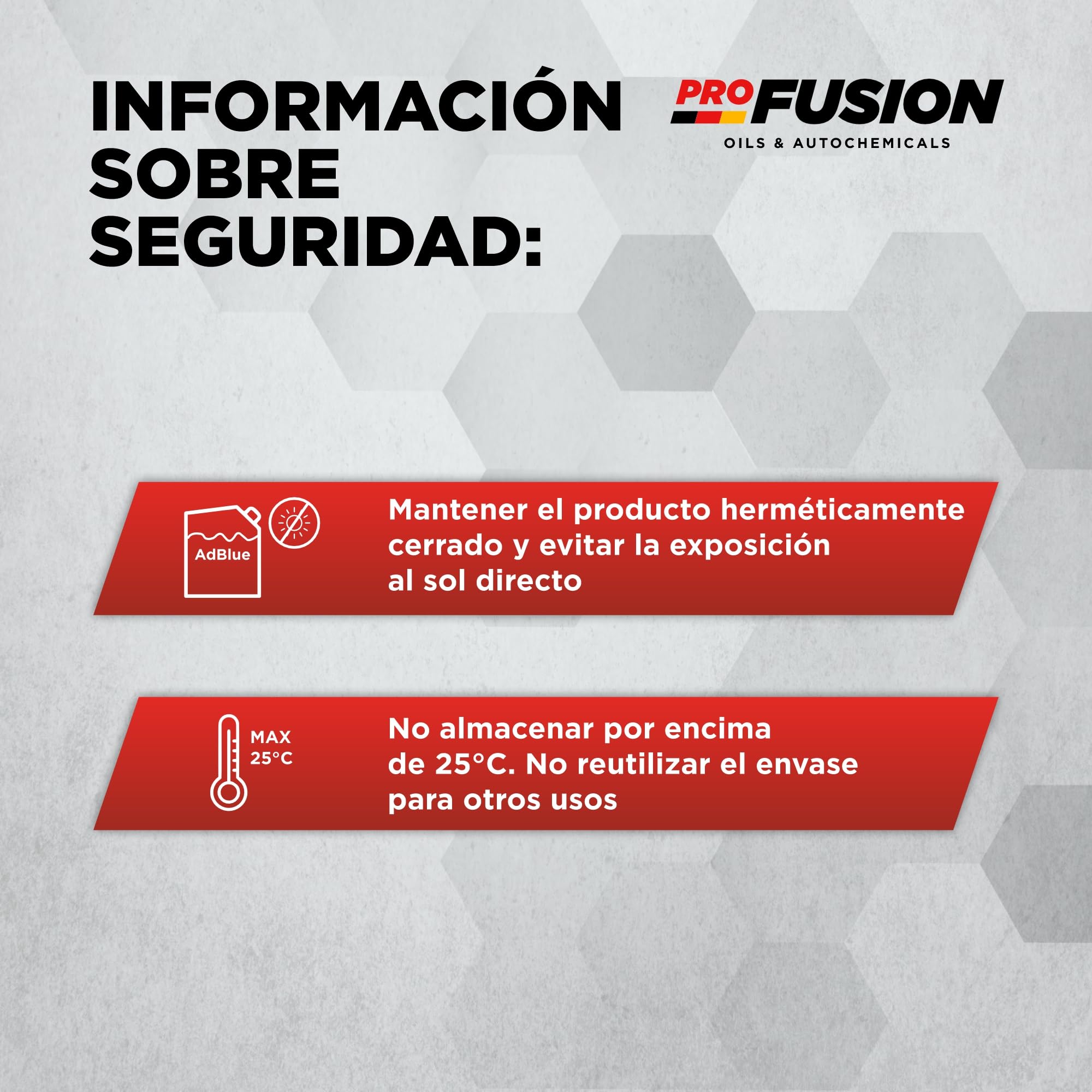 ProFusion AdBlue con Aditivo Anticristalizante – Reduce NOx – Evita la Cristalización - Compatible con Euro IV, V y Vi - 10L con Cánula