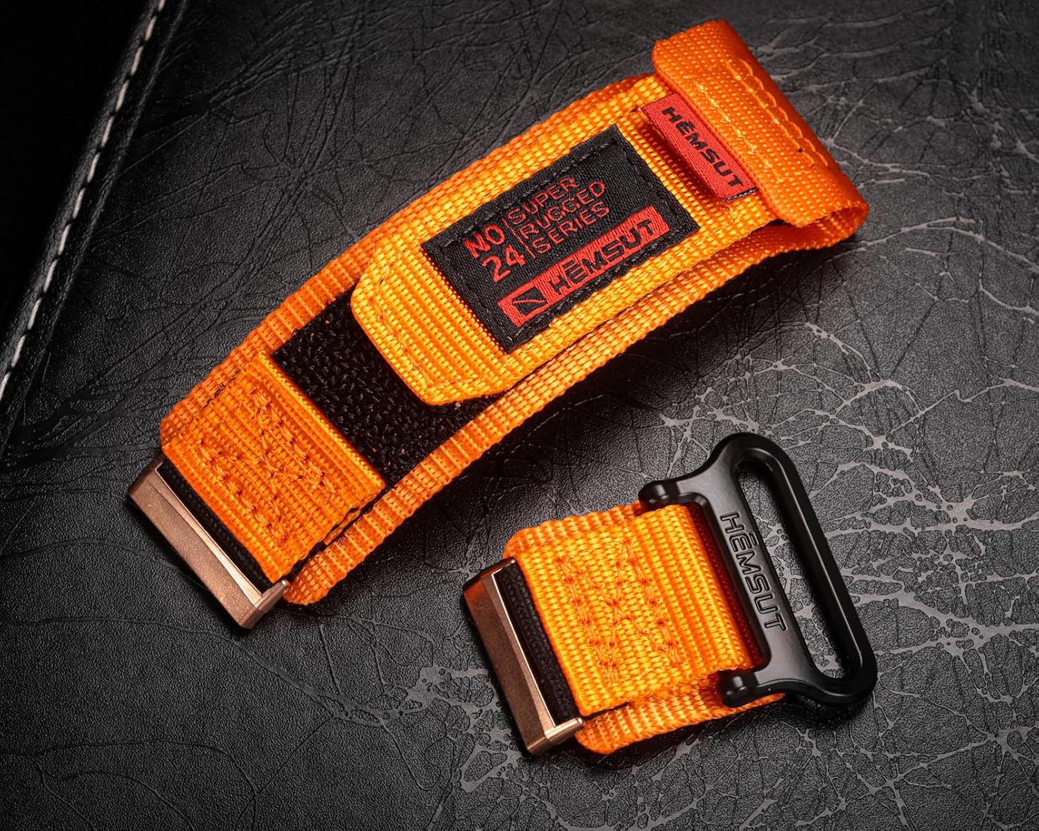 SMITHA Watch Band Compatible with Fitbit Versa 3 / Versa 4 / Fitbit Sense/Sense 2 for Men, Rugged Nylon Sports Adjustable Strap Military Tactical Style Replacement Wristband