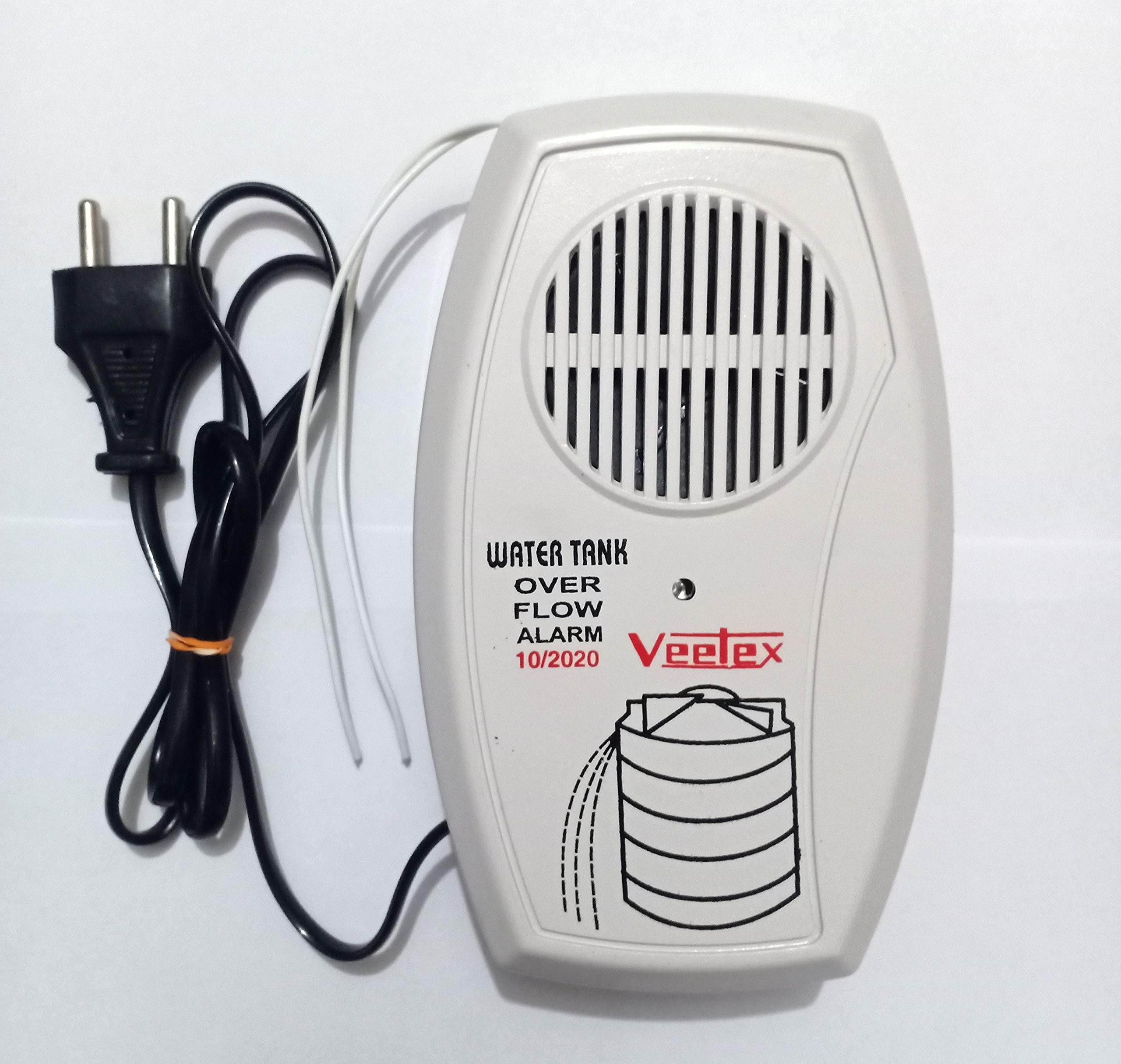 Realon Water Tank Overflow Alarm Siren with Voice Sound, Wired Sensor Security System Water Alarm Bell with Free Water Sensor-picture-11