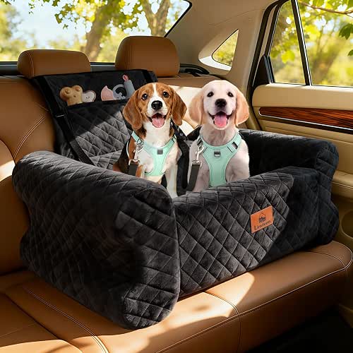 Dog Car Seat for Medium/Large Dogs up to 60LBS Memory