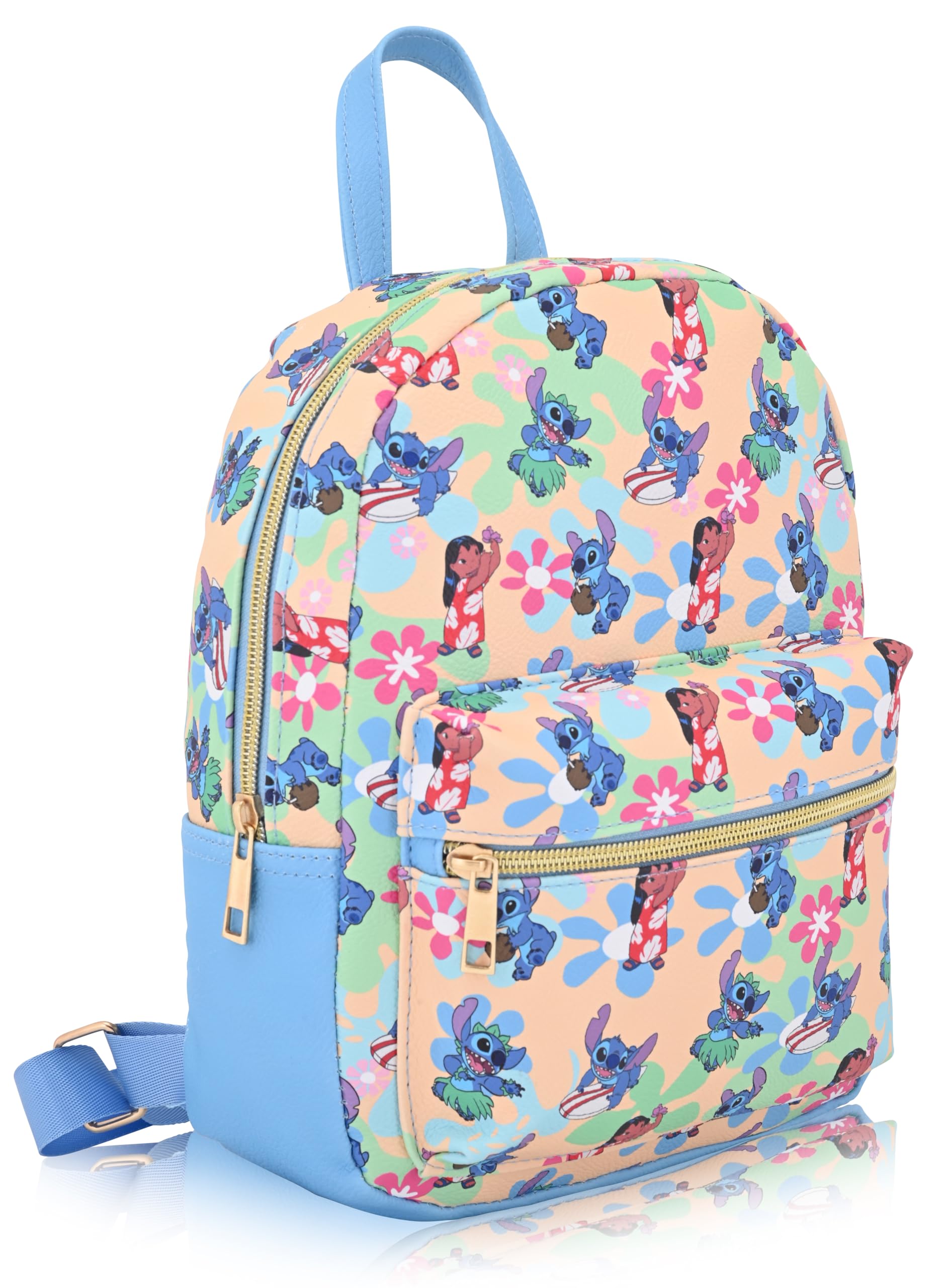 Disney Lilo and Stitch Backpack for Women, Men, Boys, Girls, Unisex | Cute PU Leather 10
