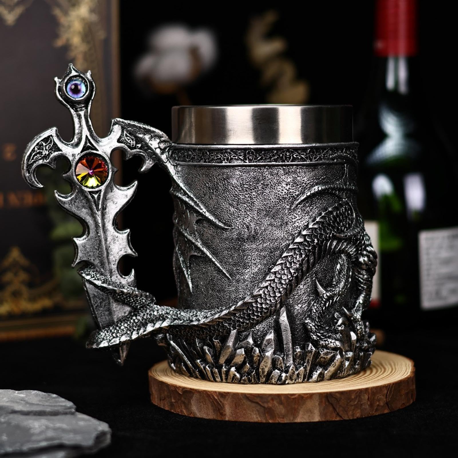 Jarra De Cerveza Medieval Jarra Stein Viajera Vintage De Gran Capacidad