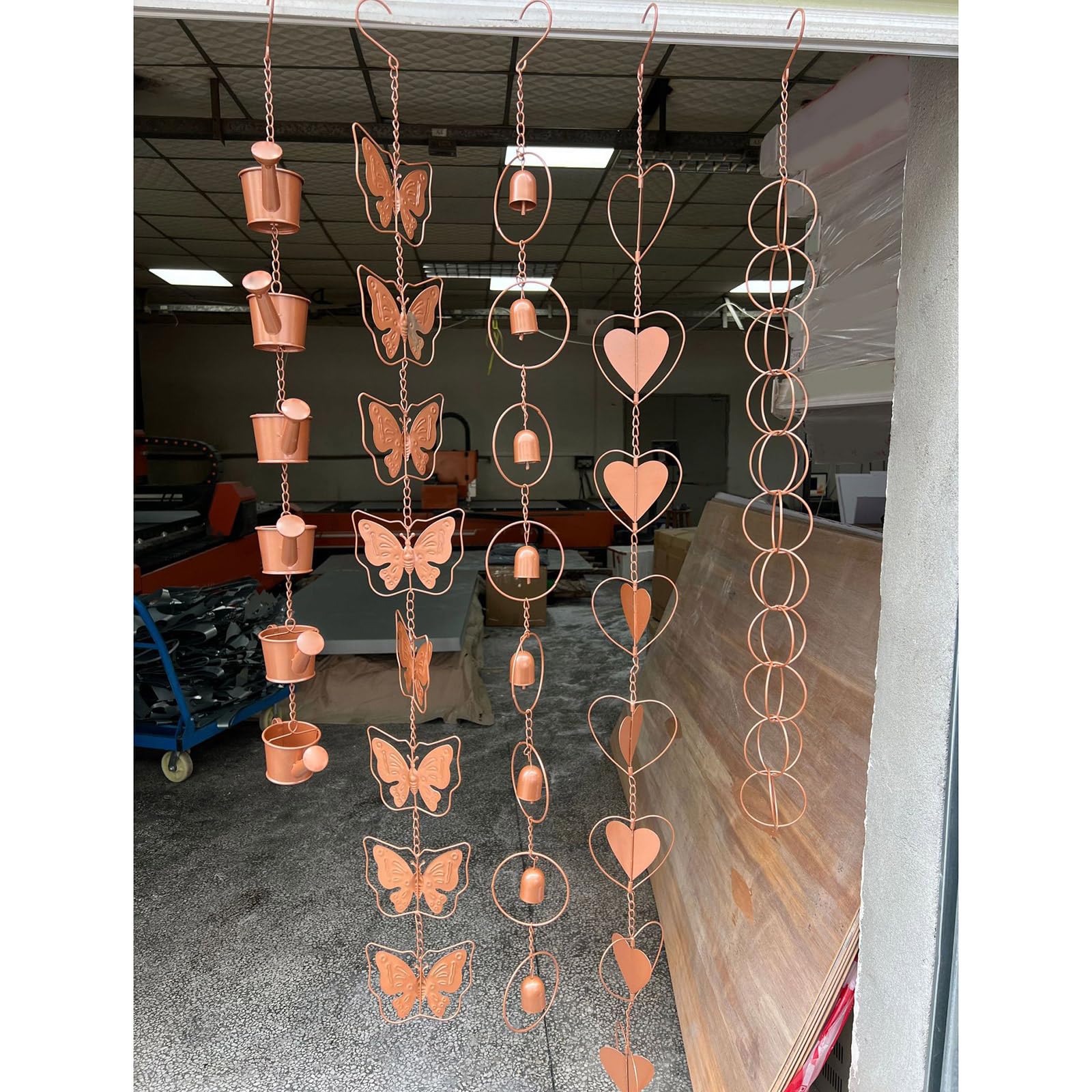 NGCG Decorative Wind Bells for Indoor Outdoor Ornament Modern for Creative Metal Wind Chimes Rustproof Anti D Wind Chimes Personalized for Outside, Associate