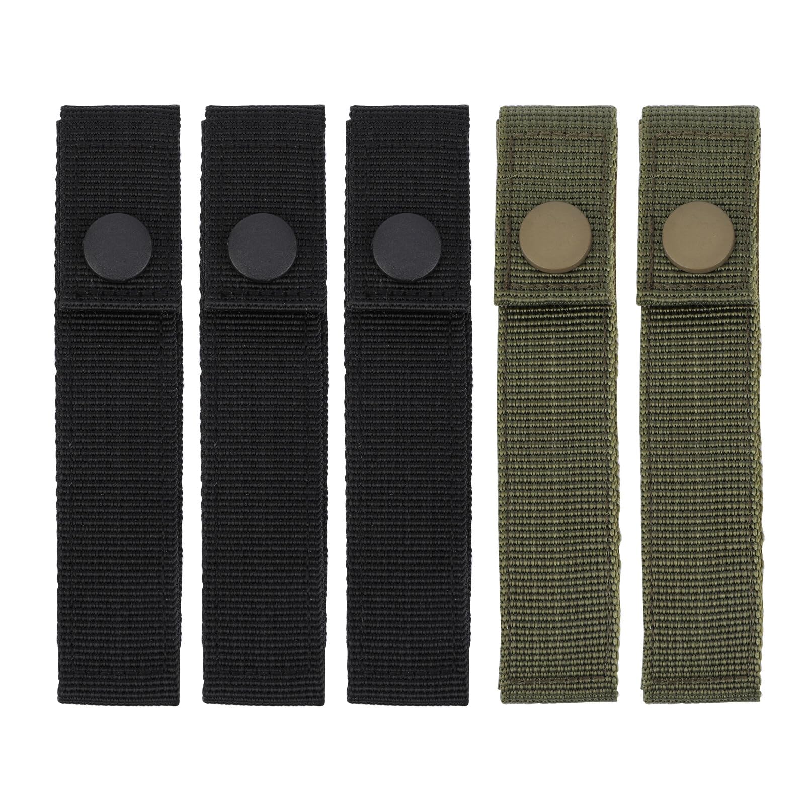 5pcs MOLLE Compatible Nylon Snap Strap Chest Attachment Straps Accessories for MOLLE
