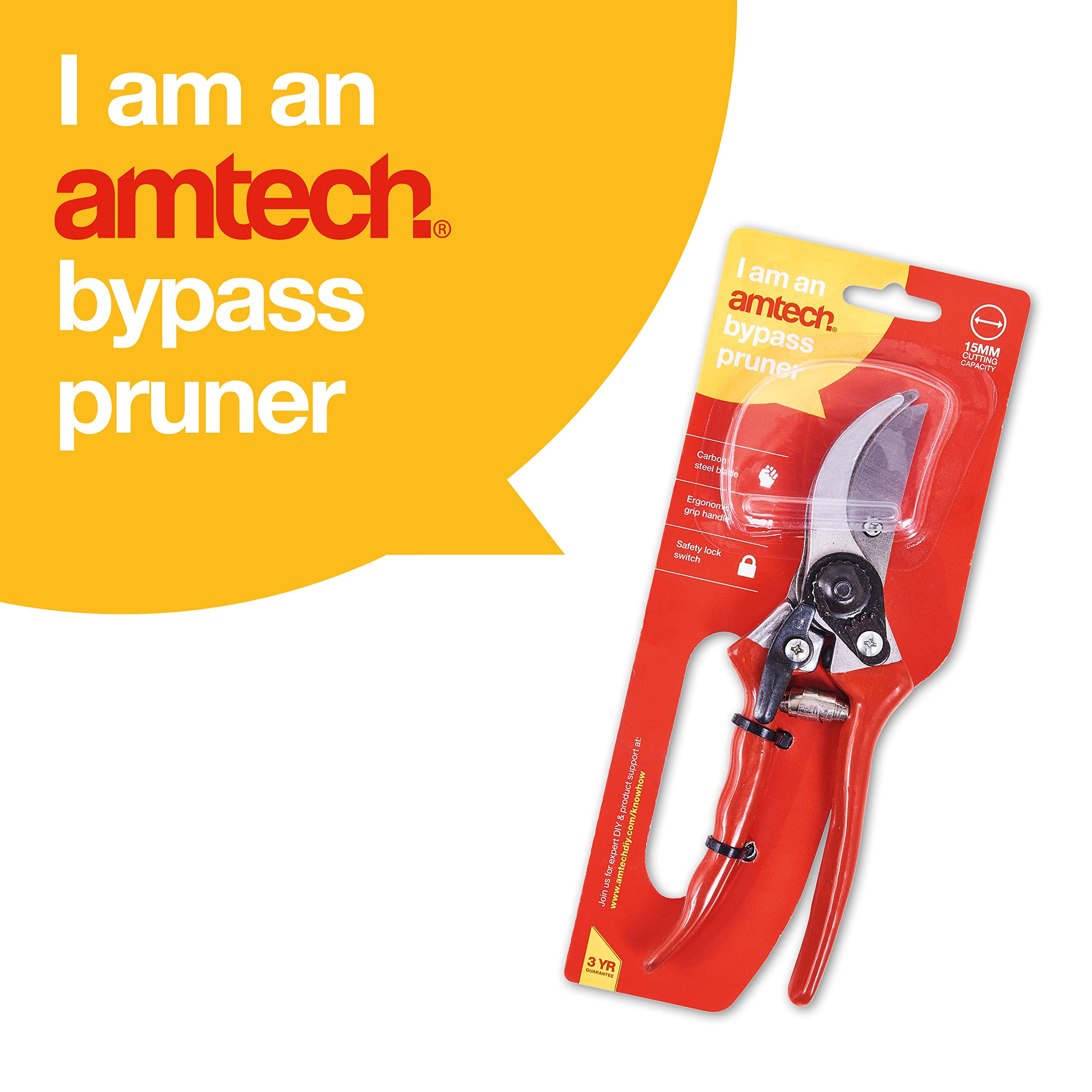 Flostream Ltd Am-Tech Sécateur À Cliquet Avec Lame En Téflon L380